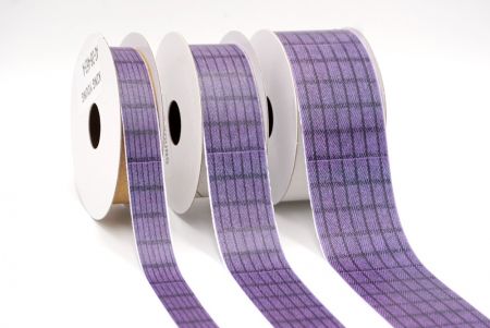 Lavendel und schwarzes Fischgrätmuster Band_AI